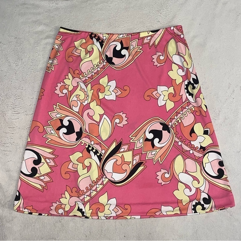 Y2K Pink Floral Mini Skirt Retro A-Line High Waist 90s Vintage Vibe